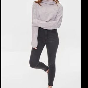 NWT Mid rise skinny jeans black